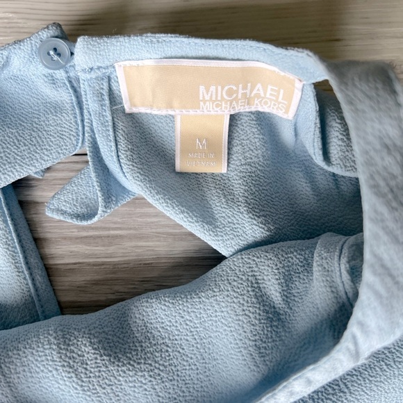 MICHAEL KORS cold shoulder ruffle long sleeve blouse size M - Picture 7 of 16